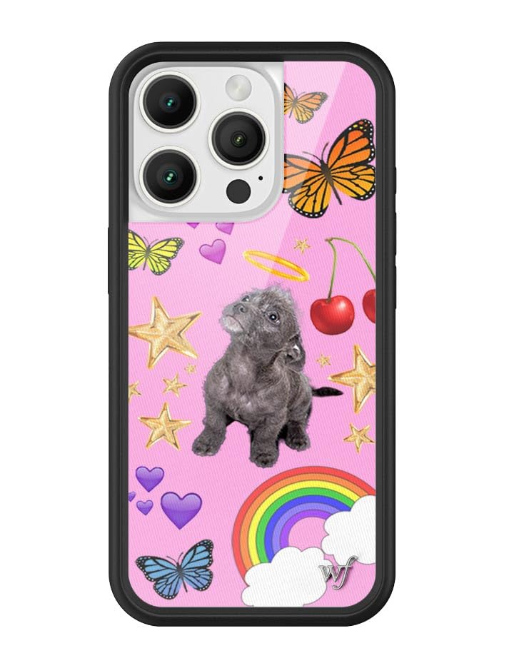 Image of Wildflower Cases - iPhone 16 Pro Compatible - Puppy Love | Impact-Certified 6.5 ft Drop Protection Case, Raised Protective Bumper, Cute Aesthetic Design, Women-Owned Small Business