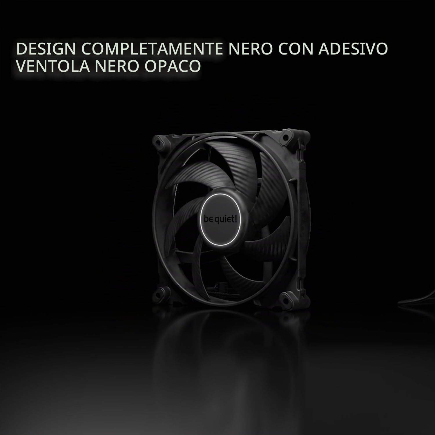 be quiet! Silent Wings Pro 4 120mm PWM ventola, pale ottimizzate, prestazioni elevate, selettore di velocità per cambiare velocità PWM massima, motore a 6 poli, cuscinetto fluido-dinamico
