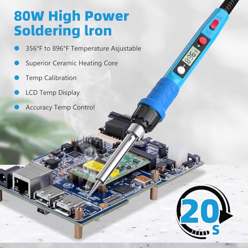 80W LCD Digital Soldering Iron Kit