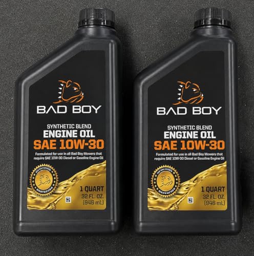 2 Quart Special Bad Boy Mower OEM Engine Oil 085-1030-00