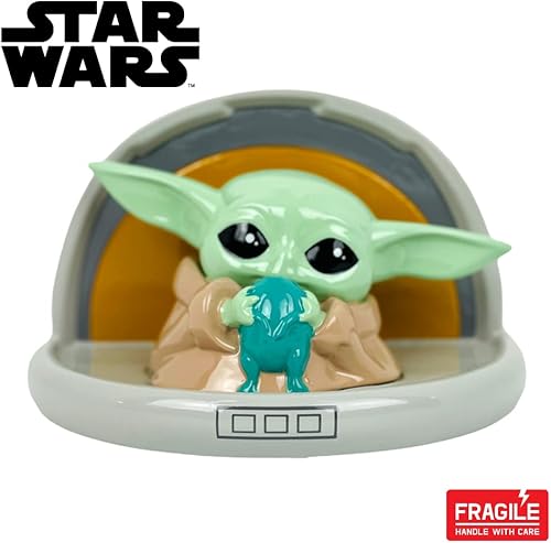 Miniatura 6 de Star Wars Mandalorian Baby Yoda - Alcancía para niños y niñas gran banco de monedas The Child