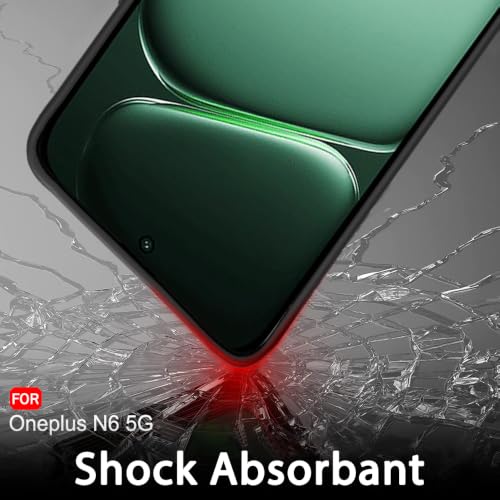 Image of TheGiftKart Sleek Back Cover Case for OnePlus N6 5G | Slim Fit Protective Design | Ultra Matte Finish | Camera Protection Bump | Soft Silicon Back Cover Case for OnePlus N6 5G (Silicone, Black)