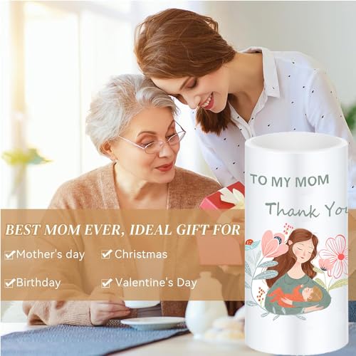 Image of Flameless Candle Gifts for Mom Battery Operated Flameless Candles with Remote Timer for Mother's Day Birthday Christmas Gifts Set of 2, ME-M20V-RK03