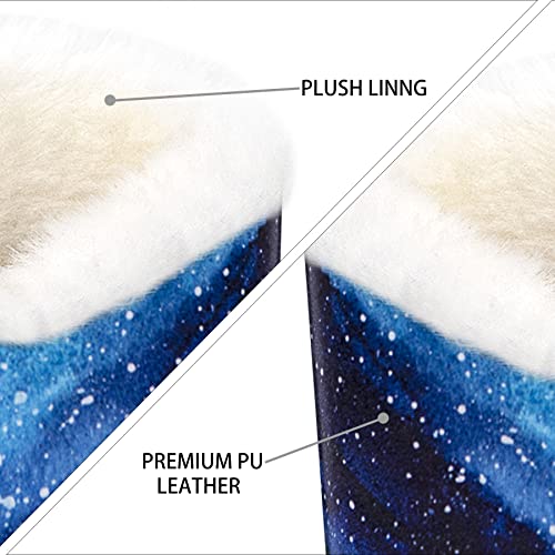 Image of Pack of 2 Plush Lined Eyeglasses Holder Stand Protective Glasses Case For Desks Or Nightstands