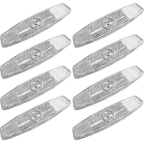 VICDUEKG 8 Stück Speichenreflektoren Fahrrad Katzenaugen Reflektoren Set Cover