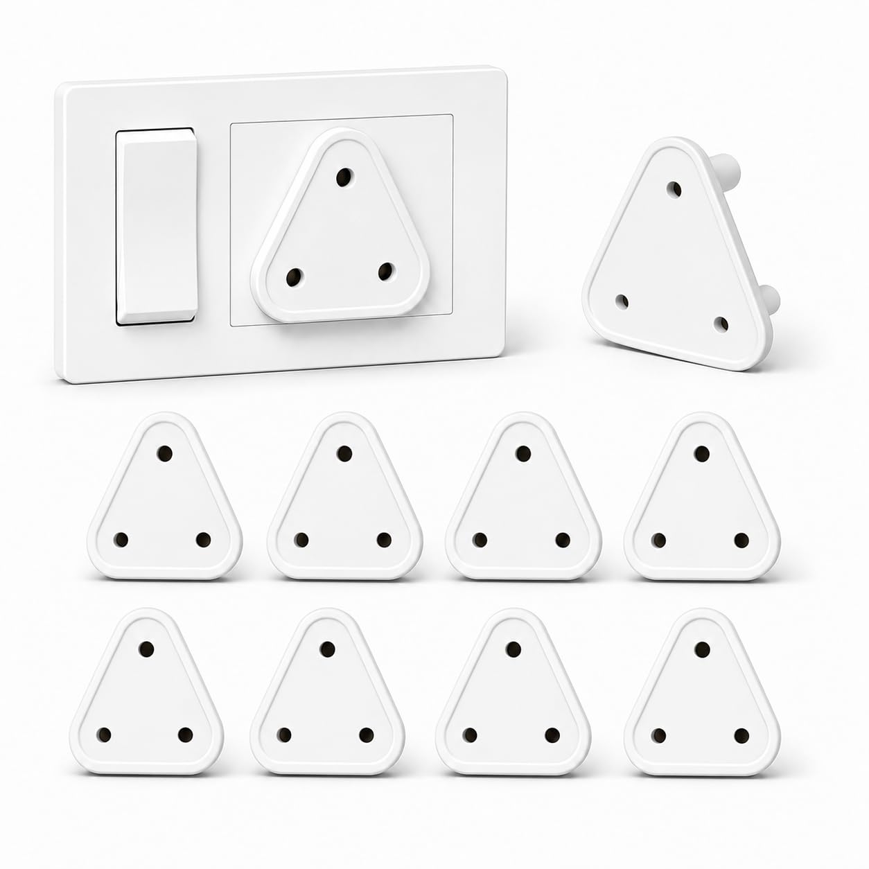 DALUCI Baby Safety Socket Plug Covers – 10-Piece Child Proof Switch Board Guards | Electric Socket Protector for Kids & Toddlers (Pack of 10, White – 5A x 8, 15A x 2)-picture-12