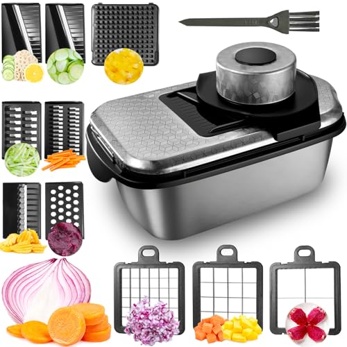 FANTEXY 9-In-1 Vegetable Chopper for...