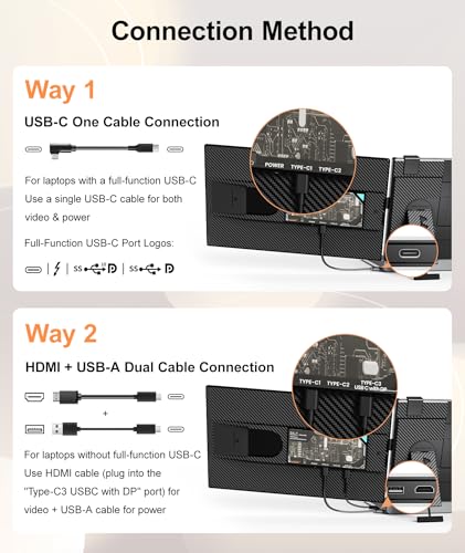 Image of 15.6 inch Laptop Screen Extender, Ultra-Slim FHD 1080P Portable Monitor, Detachable Dual Monitor Travel & Remote Work, Plug and Play for 13 inch-17.3 inch Laptops, for Windows /Mac /Android /Chrome