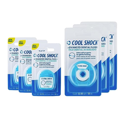 Cool Shock | Combo hilo dental avanzado. Sabor menta. Incluye 3pz...