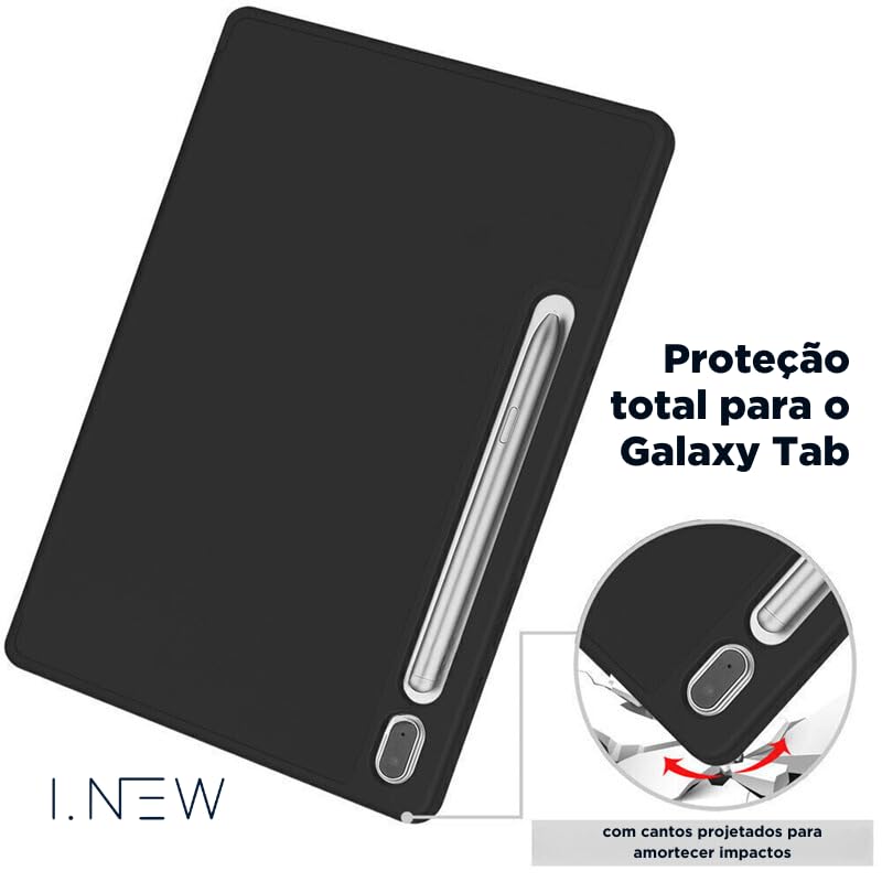 Samsung Galaxy Tab S10 FE Sペン+TPUケース Capa Case PREMIUM Anti Impacto com suporte para S Pen compatível