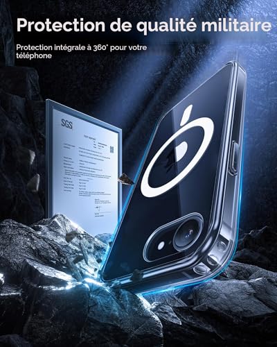 Coque iPhone 16e Transparente Antichoc Fine Anti-Rayures Magnétique - 5