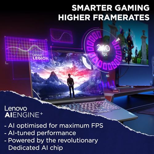 Lenovo Legion Pro 5i Gaming Laptop, 16" 2560x1600 WQXGA 240Hz, RTX 4070 8 GB GDDR6, Intel 14th Gen i9-14900HX, 64 GB DDR5 RAM, 2 TB SSD, WiFi 6E, Windows 11 Pro, Office Pro Lifetime License - Image 3