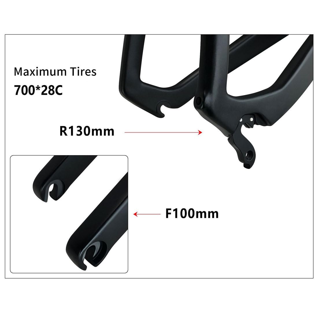 Amazon.co.jp: カーボン ロードバイク フレームセット 46/48/50/52cm C