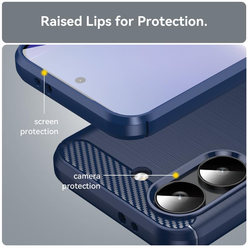 Image of Basic Case for Poco X8 Pro 5G (Carbon Fibre Blue)