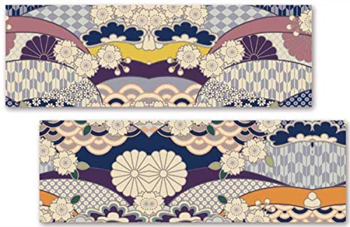 ファブリックパネル和 和モダン 日本 JAPAN 和風 2連 セット 盆栽 芸術 アート 写真 スナップ 静止画 描写 和紙 うねり 緑 みどり 植物 観葉植物 樹木 木