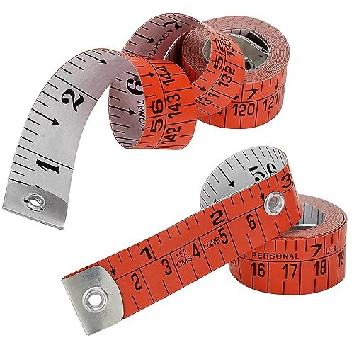 Raajsee Fabric Tape Measure Body Measuring Tape, Soft Fabric Measuring Tape for Sewing Cloth &amp; Weight Loss Medical Body Measurement Nursing Craft 60 inch/150 cm