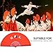 Dioche Large Folding Silk Hand Fan, Chinese Kung Fu Tai Chi Fan, Lightweight Bamboo Silk Dance Practice Training Performance Fold Hand Fan, Tai Chi Kung Fu Fighting Fan(Red Rib)