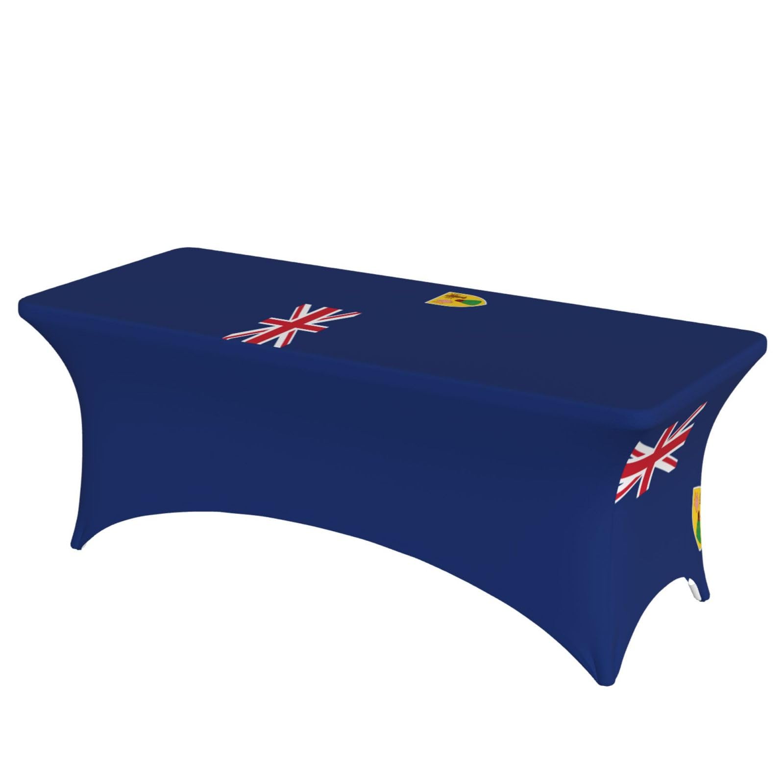 PPHGUT Flag Of The Turks And Caicos Islands Print Rectangular Tablecloth Dining Party Home Office Wedding Outdoor Events Table Cover