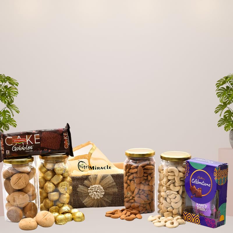 Image of NUTRI MIRACLE Dry Fruits Gift for Rakhi | Pack for Brother and Family