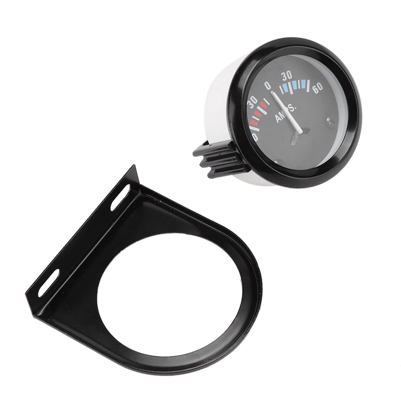 Klanata 12V DC 60A Ammeter Gauge, 2 52mm Car Voltmeter, Dual Range 60-0-60A AMP Meter, for Car, Motorcycle, Vehicle, and Tractor Modifications