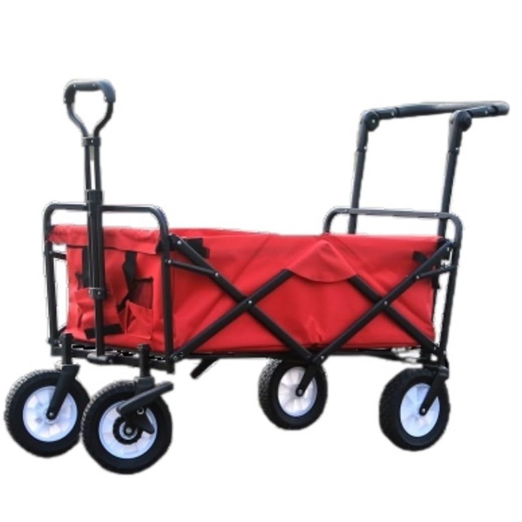 Garden Outdoor Shopping Cart Folding Trolley Luggage On Wheels Grocery Utility Buggy