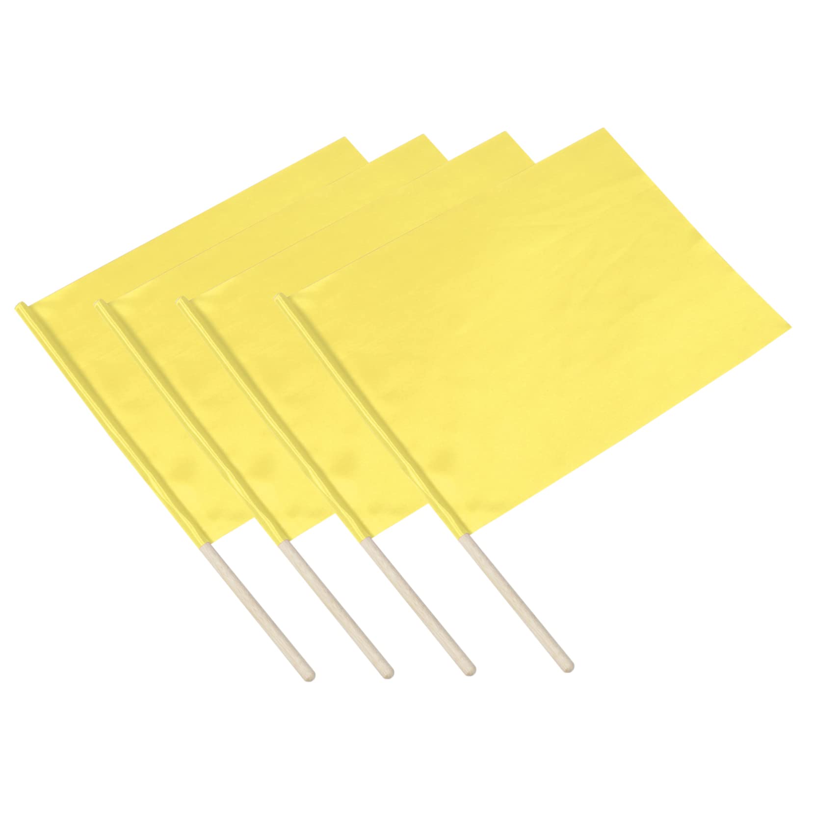 BESTonZON 4pcs Match Signal Flags Brightly Colored Referee Flags for Sports Events Lightweight Durable for Racing and Training Use