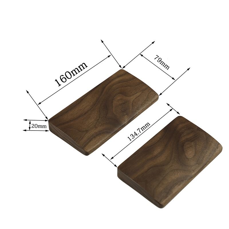 Wrist Rest Zweihand-Tastatur-Handgelenkauflage, Walnussholz-Handgelenkauflage, geeignet for Büro-Lernspiele, bequeme Tastaturauflage Handballenauflage