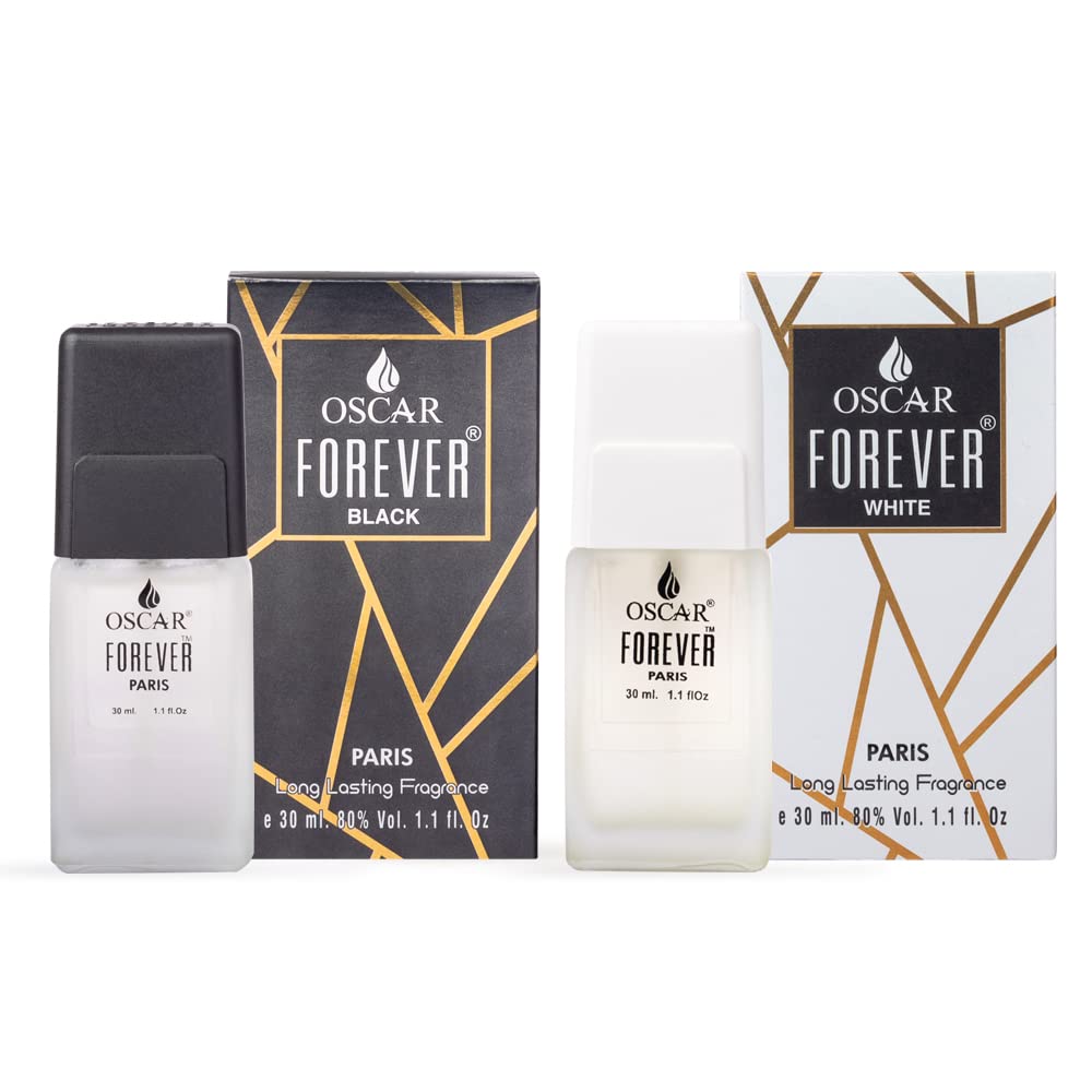 Oscar Forever Paris Black & Forever White Paris Unisex Eau De Parfum Perfume with Long Lasting Frangrance, Pack of 2, 30ml each-image-22
