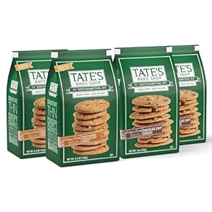 Tate’s Bake Shop Cookies Variety Pack, Salted Caramel Chocolate Chip & Chocolate Chip Cookies, 4 – 7 oz Bags