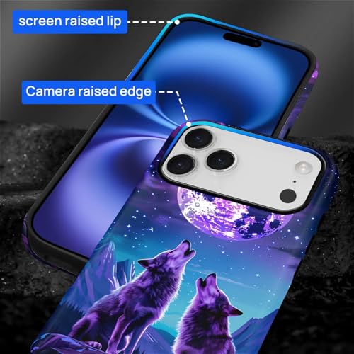 Coque pour PT 17 P loup lune violet finition mate luxe - 5