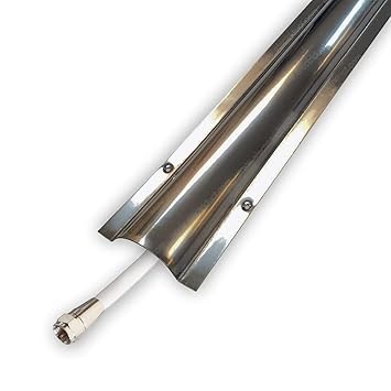 Medium Stainless Steel Wire Guard Surface Raceway - Channel Size: 1.22