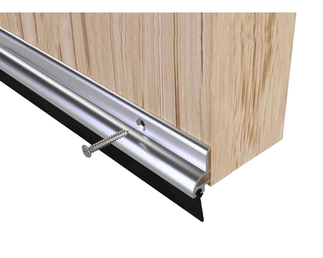 STORMGUARD 838MM Aluminium Rubber Bottom Of Door Draught Excluder Seal X 3