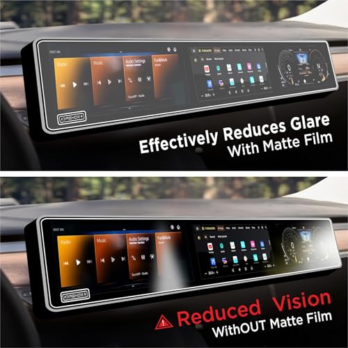 Image of Spartan Shield [2 PACK] Screen Guard for MAHINDRA XUV 7XO 2026+ || AX, AX3, AX5, AX7, AX7T & AX7L || 12.3 INCH TRIPLE SCREEN *** WITH ADRENOX+ BADGE CUTOUT *** Protector + Flexible TPU Storage Panel Film | Scratch Proof | HD Clear | Water Resistant | Bubble-Free Installation | New XUV7XO Facelift Car Stereo Display Accessories [Not Tempered Glass] *** Check ADRENOX+ Badge Before Ordering ***