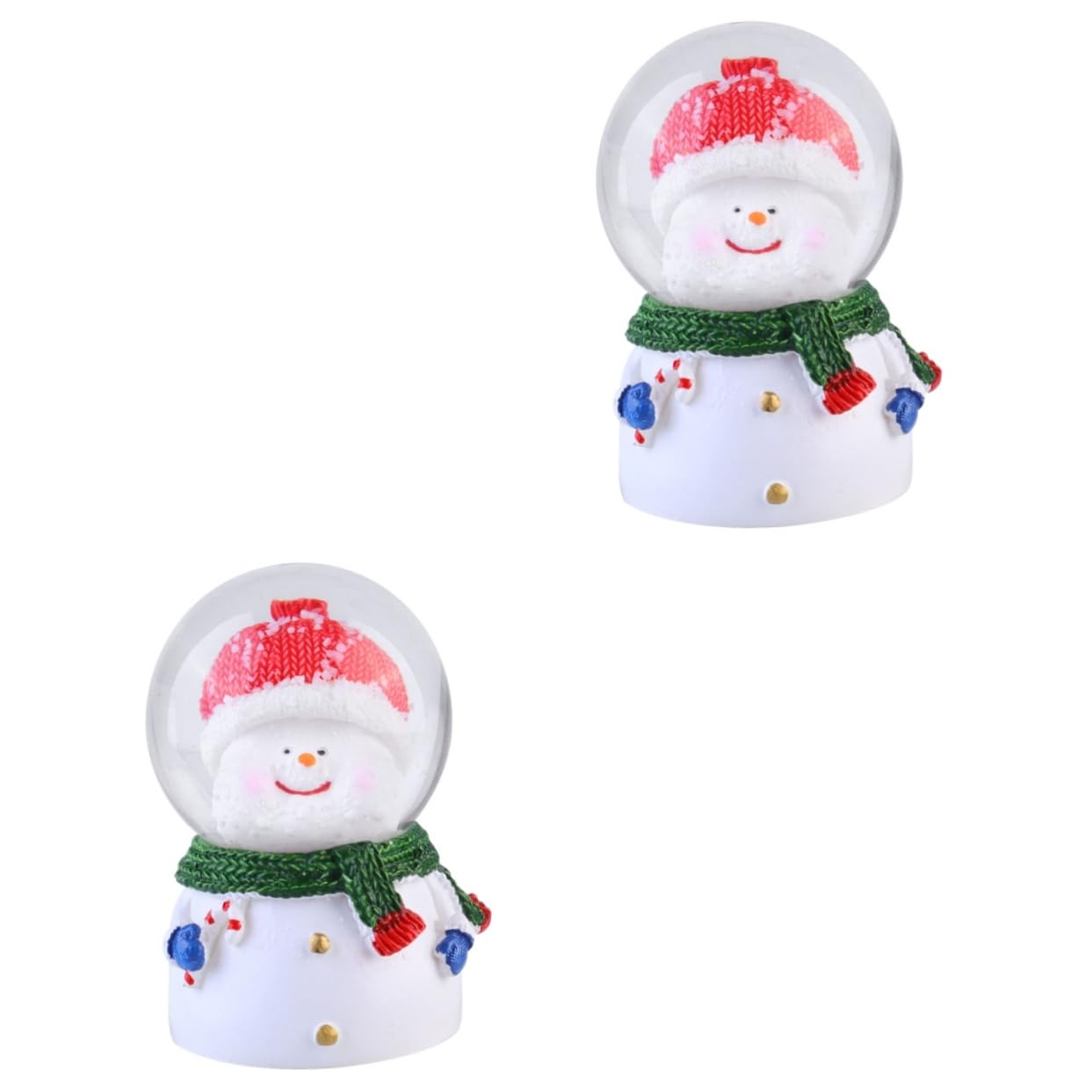 Globos nevados navideños de plexiglás resistente e ideales para niños