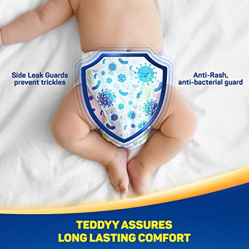 Image of TEDDYY Baby Premium Extra Large Diaper Pants 84 Count (Pack of 6), 12-17 kgs, Long Lasting Absorption, Anti - Bacterial
