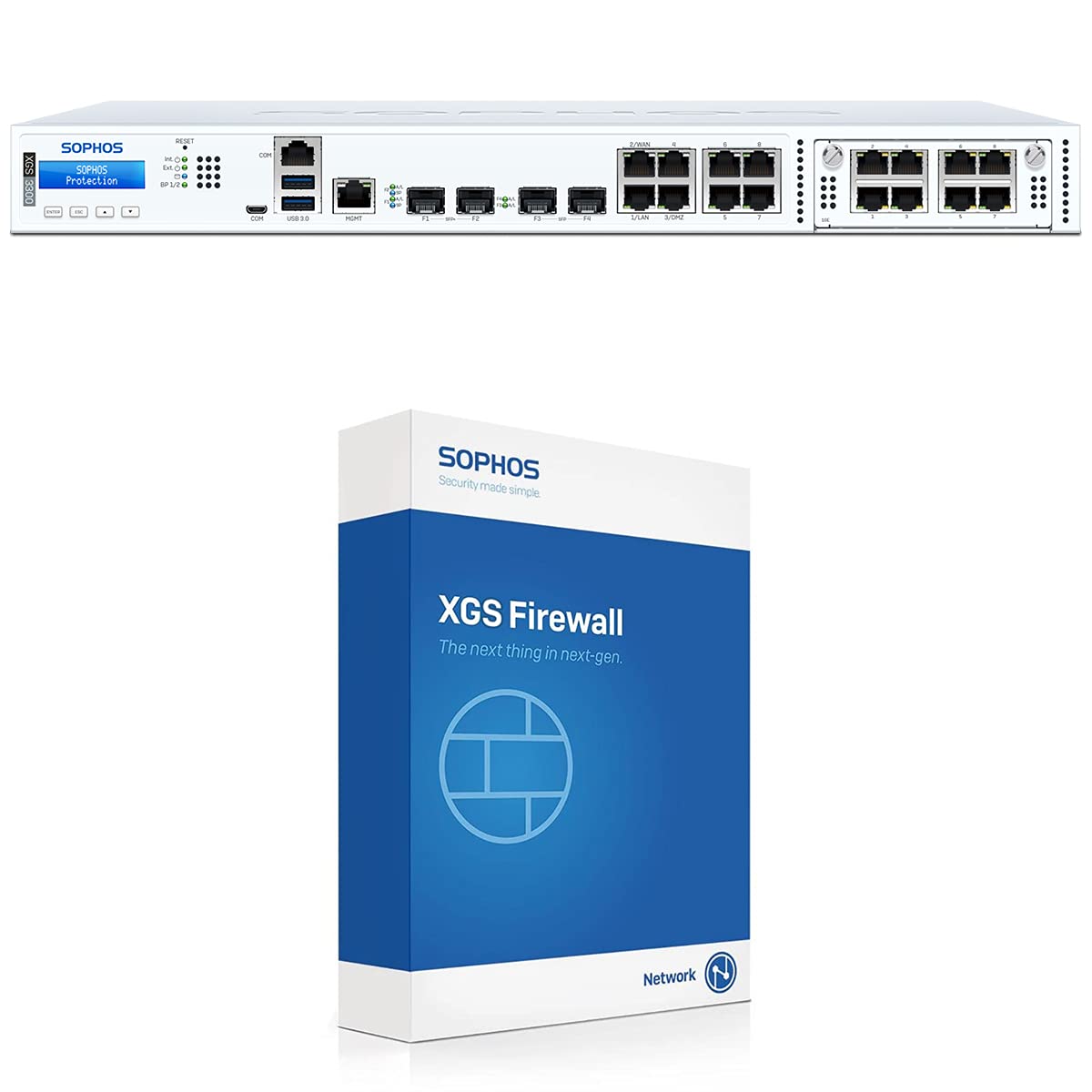 sososo ×3台 Amazon.com: Sophos XGS 3300 Next-Gen Firewall with Standard