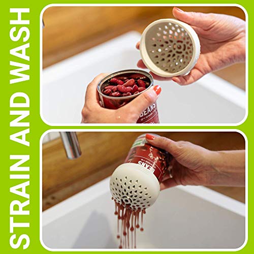 Siftr 3 X Can Strainer Mini Colander - Space Saving Small Colanders And Strainers - 3 Piece Multi Use Kitchen Gadget - Silicone Can Strainer #TOP1