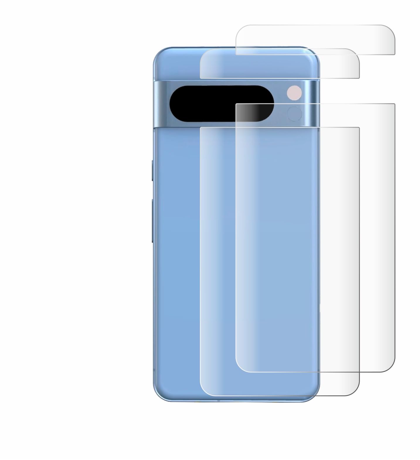 BROTECT Full-Cover Schutzfolie für Google Pixel 8 Pro Rückseite – Kristallklar, 3D Curved, Made in Germany