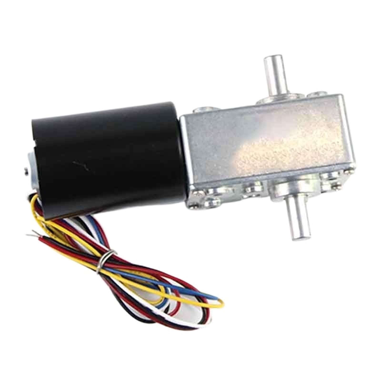Mikrosilnik ślimakowy DC bezszczotkowy o wysokim momencie obrotowym 12V/24V Kompaktowy reduktor kątowy RC bramy przesuwne A5840-3650(silnik i uchwyt, 80R-24V)
