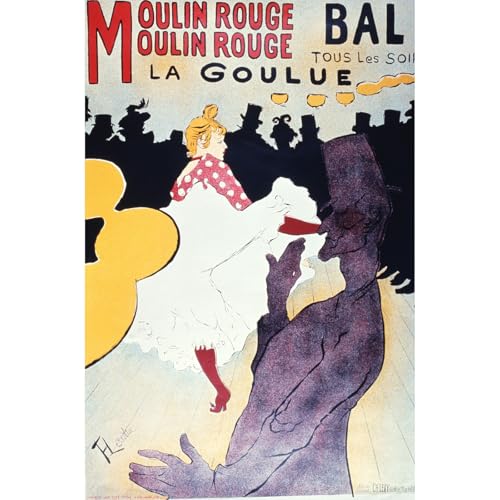 Moulin Rouge Bal affiche giclée ARTICULOZY décoration murale géante poster 101x127