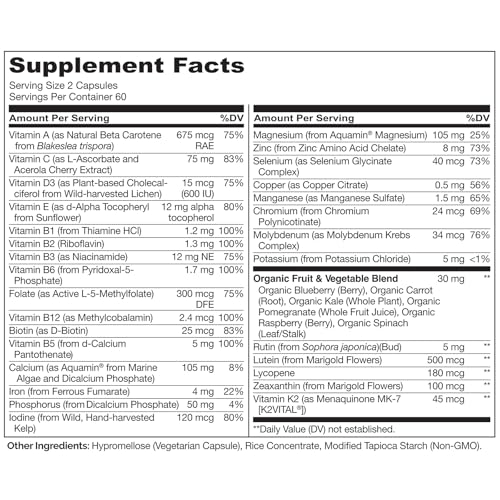 NATURELO Teen Multivitamin - Whole Food Multivitamin - with Minerals for Teenage Boys & Girls - Supplement for Active Kids - Non-GMO - Vegan & Vegetarian - 120 Capsules - Image 6