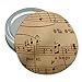 Music Musical Sheet Notes Vintage Treble Clef Round Rubber Non-Slip Jar Gripper Lid Opener