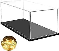 Vista 16 de DuvinDD Vitrina de acrílico para grandes coleccionables, caja transparente de 29 pulgadas de alto para muñeca Bearbrick 1000% Lego 10341 a prueba