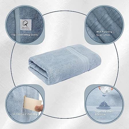 PRINZIP Turkish Cotton Quick Dry Soft Touch and Absorbent Bath Towel (30x60 Inches, Light Grey) offers donot miss