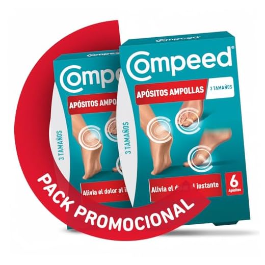 COMPEED Ampollas Surtido, Apósitos Hidrocoloides Contra Rozaduras, Pack 2 x 6 uds.
