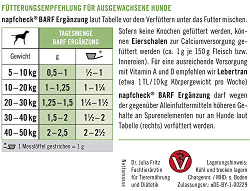 napfcheck Barf Ergänzung für Hunde - 250 g