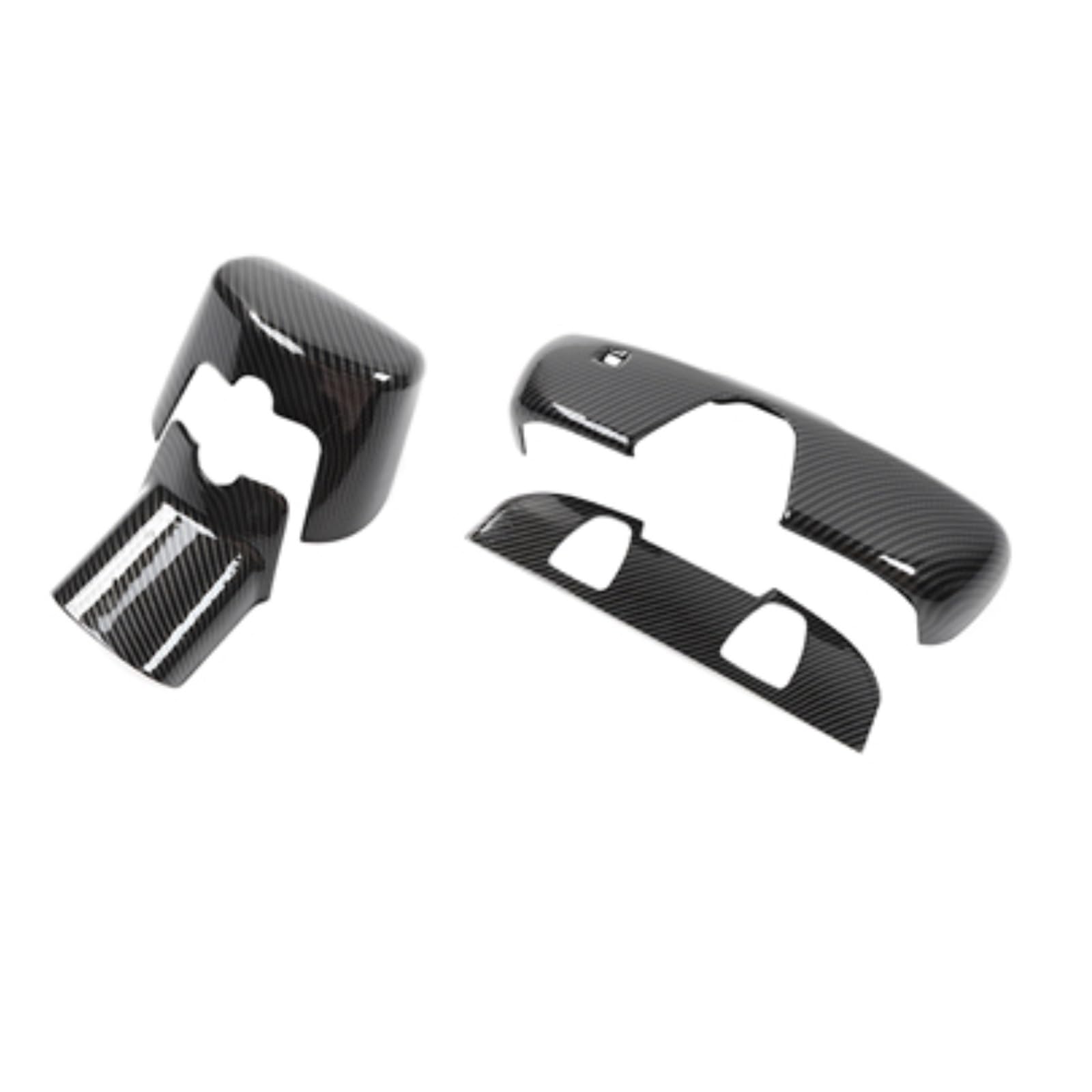 Center Control Grain Gear Shift Navigations Tail Light Accessorie Decoration Cover Compatible for Dodge Challenger 2015 UP Carbon Fiber(Type25)
