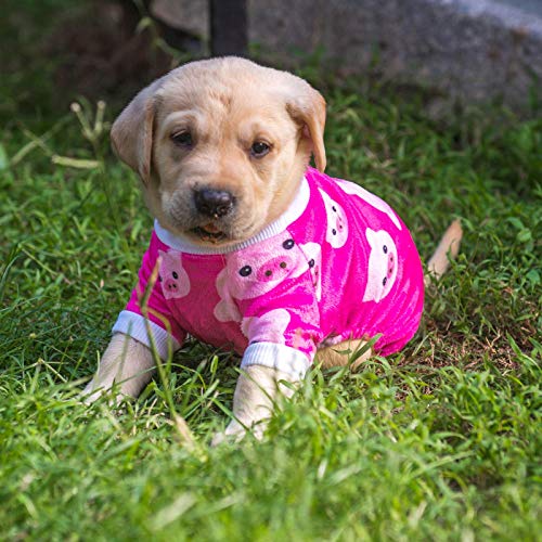 Image of CuteBone Pink Pig Dog Pajamas Cute Cat Clothes Pet Pjs Onesie, XS P46XS