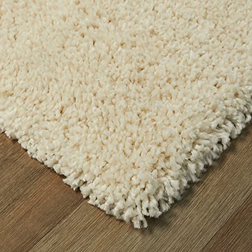 Image of Urban Modern Decor Features 5x8 Feet Modern Soft Shaggy Carpet Thick, Fluffy & 2 inch Pile Shag Rug for Your Kids Room, Bedroom & Livingroom(5x8 feet,Blue Ivory Multi)