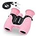 Binoculars for Kids, Shockproof 10 x 22 High Resolution Compact QNIGLO Kids Binoculars Real for 3-12 Boys and Girls,Toy Binoculars for Bird Watching, Camping, Hiking, Travel, Gift